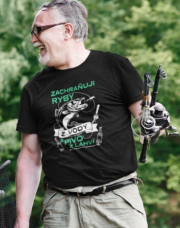 Pánské tričko Zachraňuji ryby z vody