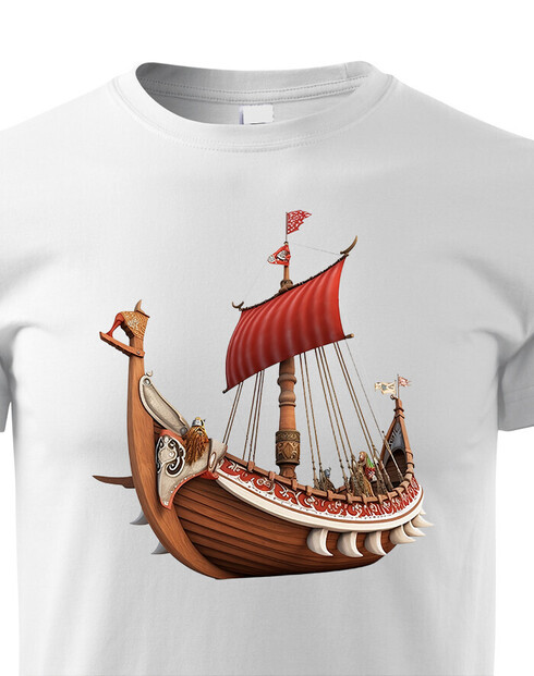 Dětské tričko Vikingská loď