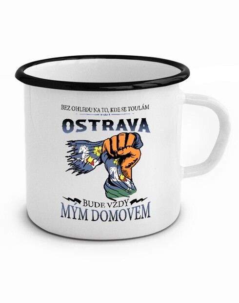 Plechový hrnek s rodným městem