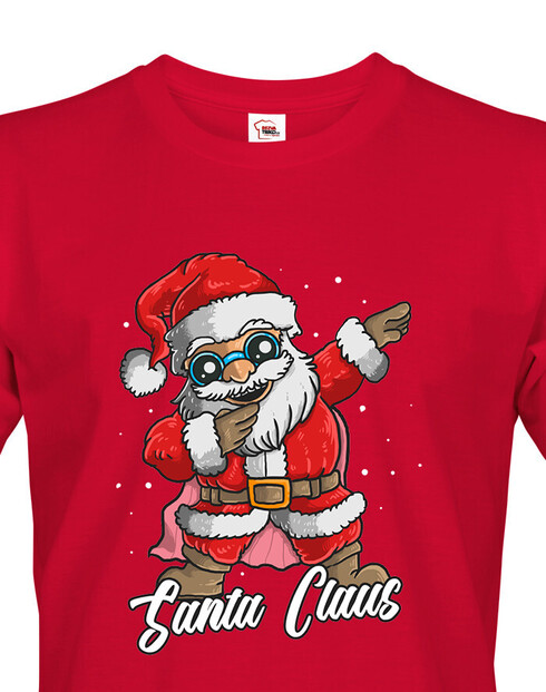 Pánské tričko Santa Claus dab dance