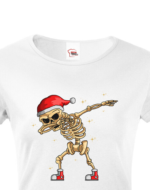 Dámské tričko Kostlivec dab dance
