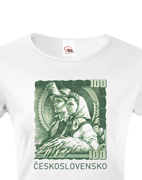 Dámské tričko 100 Kč Československo