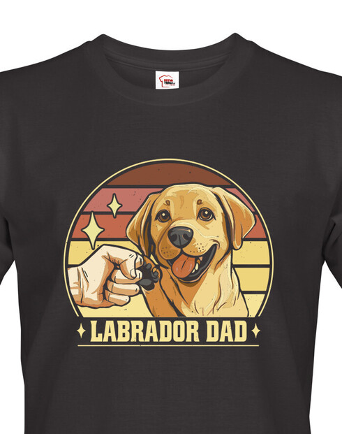 Pánské tričko Labrador dad