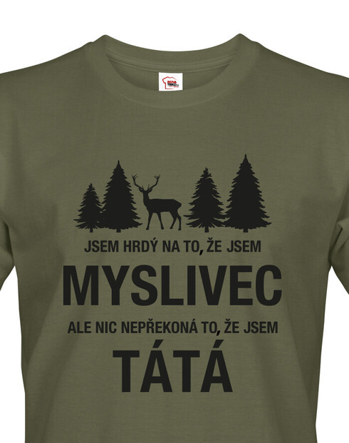 Pánské tričko Jsem hrdý na to, že jsem myslivec