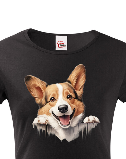 Dámské tričko Welsh Corgi Pembroke