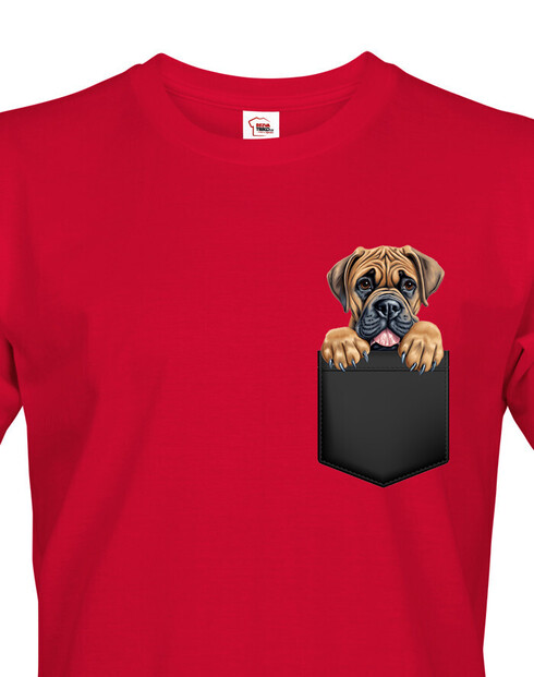 Pánské tričko Boerboel v kapsičce