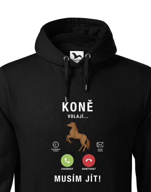 Pánská mikina Koně volají...