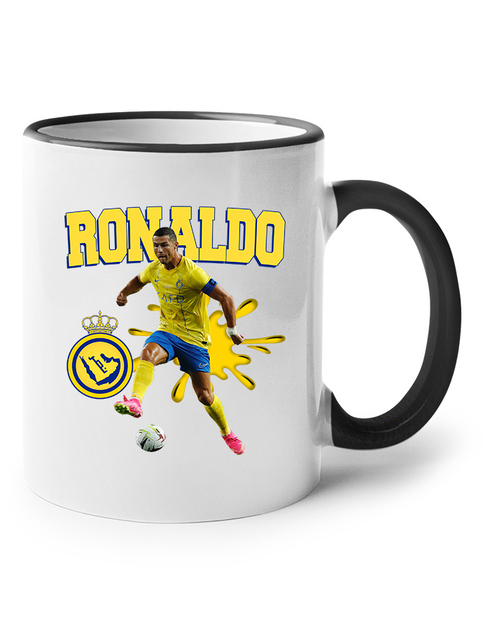 Keramický hrnek s barevným uchem Cristiano Ronaldo – Al Nassr