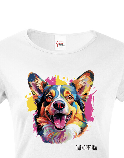 Dámské tričko Welsh Corgi Cardigan