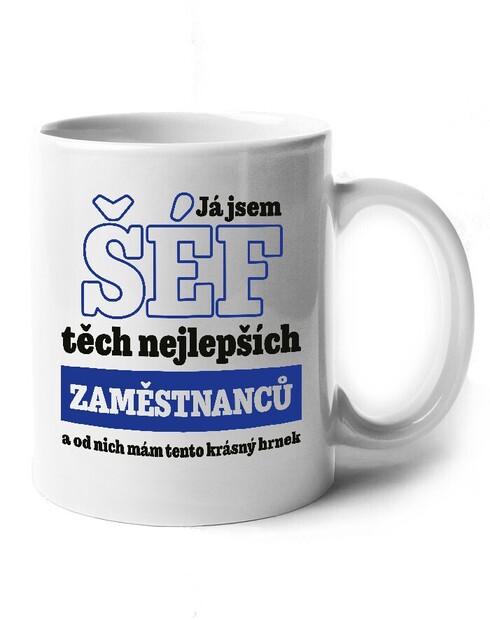 Vtipný keramický hrnek Já jsem šef