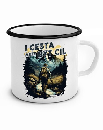 Plechový hrneček I cesta může být cíl