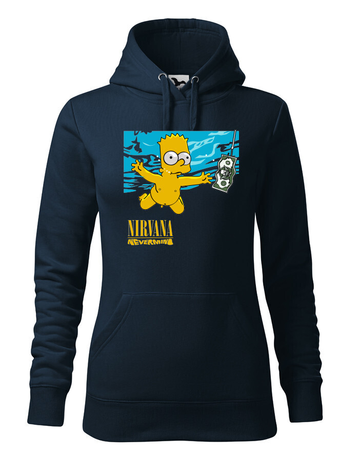Dámská mikina Bart a Nirvana