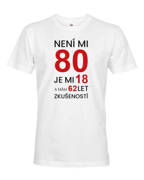 Pánské tričko k 80. narozeninám