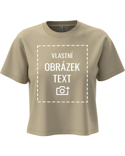 Dámský crop top s vlastním potiskem