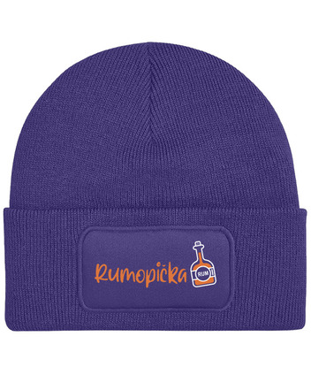 Unisex čepice s obdélníkovou nášivkou Rumopička