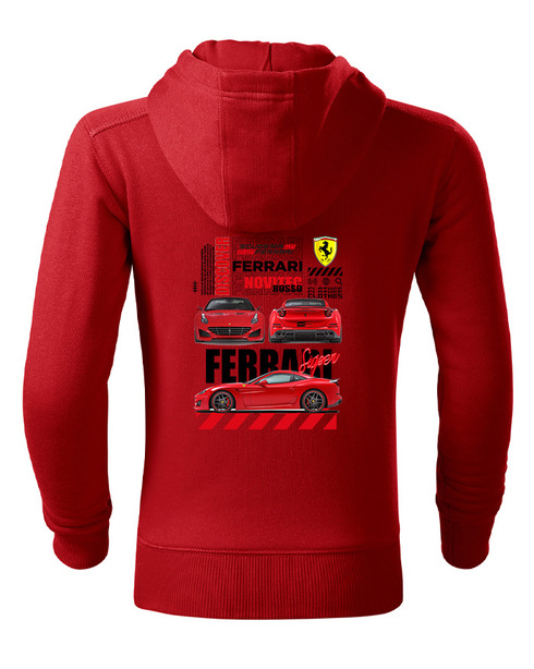 Dětská mikina se zipem Ferrari Novitec Rosso