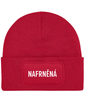 Unisex čepice s obdélníkovou nášivkou Nafrněná