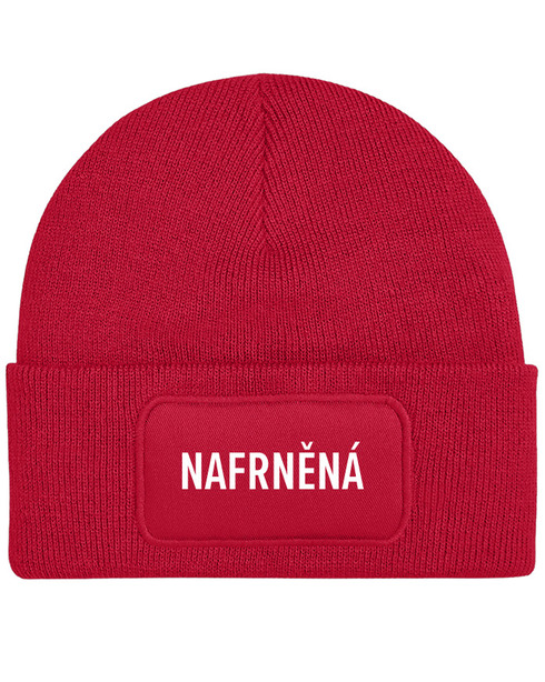 Unisex čepice s obdélníkovou nášivkou Nafrněná