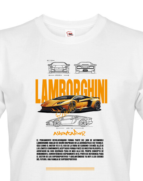 Pánské tričko Lamborghini Aventador