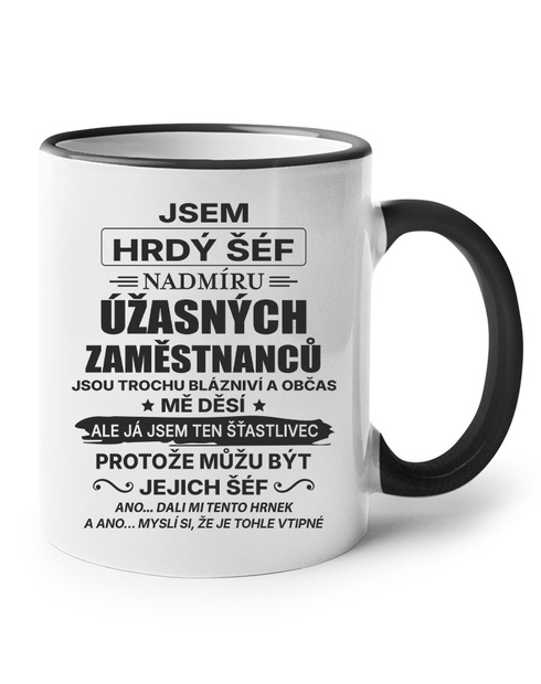 Keramický hrnek - Jsem hrdý šéf