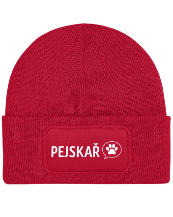 Pánská čepice s obdélníkovou nášivkou pro pejskaře