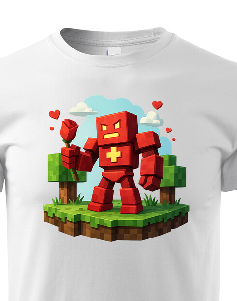 Dětské tričko - Minecraft Robot