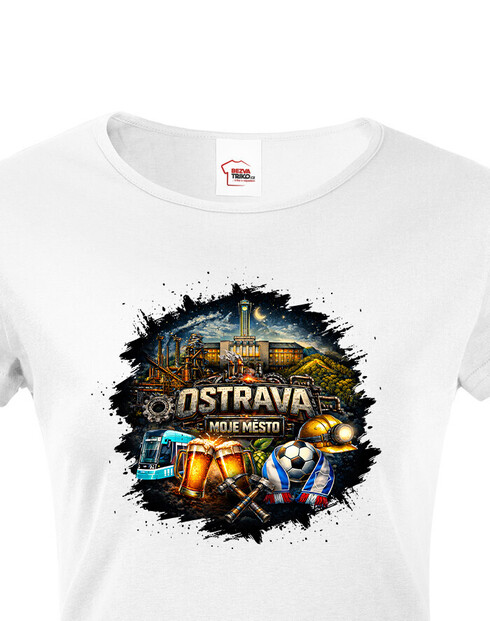 Dámské tričko Ostrava - Moje Město