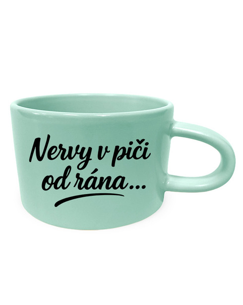 Hrnek makronka - Nervy v piči od rána
