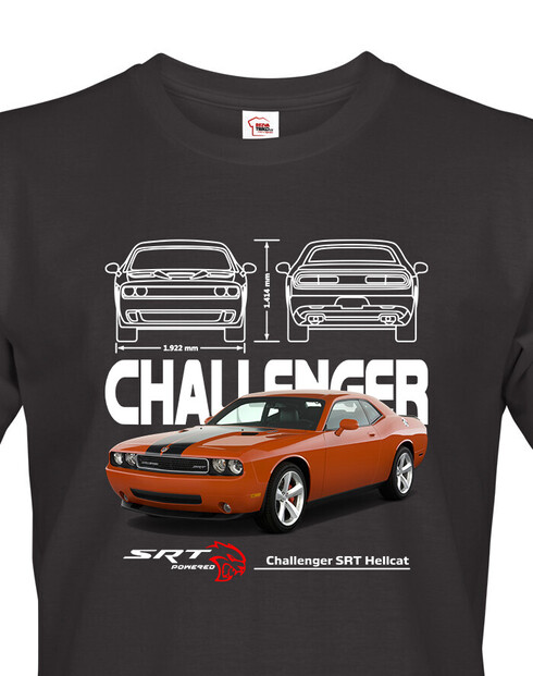 Pánské tričko Dodge Challenger SRT Hellcat