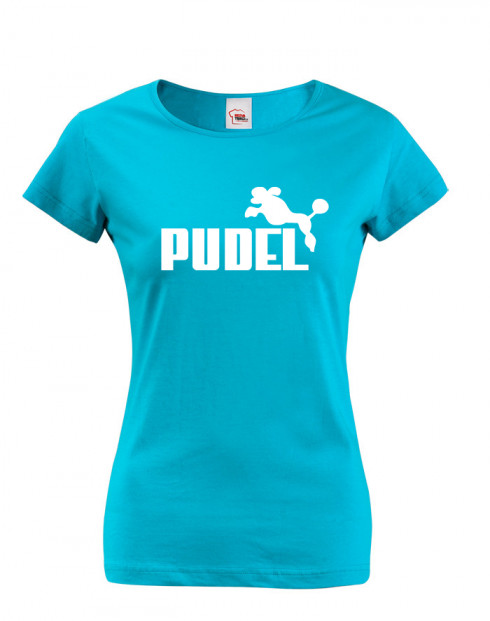 Dámské tričko s potiskem Pudel
