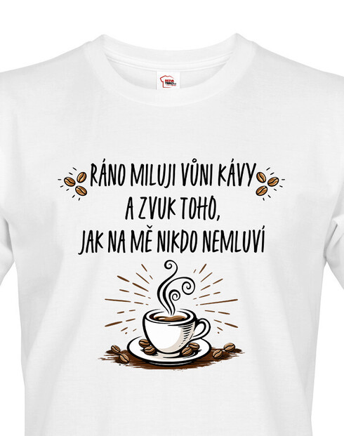 Pánské tričko Ráno miluji vůni kávy
