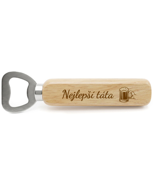 Dřevěný otvírák pro nejlepšího tátu