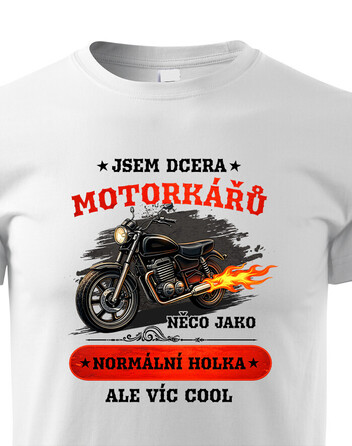 Dětské tričko Jsem dcera motorkářů