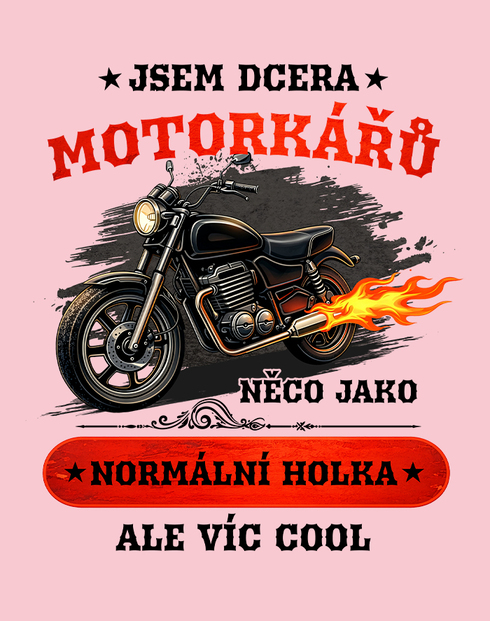 Dětské body Jsem dcera motorkářů