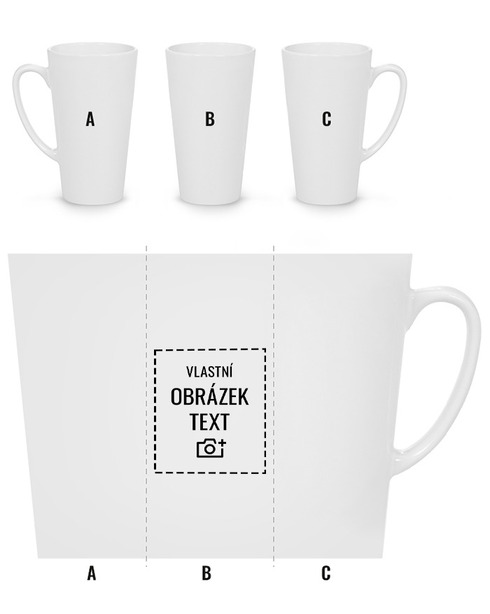 Hrnek Latte 500ml s vlastním potiskem