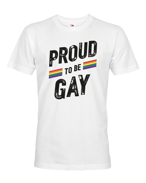 Pánské tričko Proud to be gay