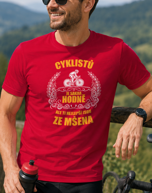 Pánské tričko - Cyklistů je sakra hodně