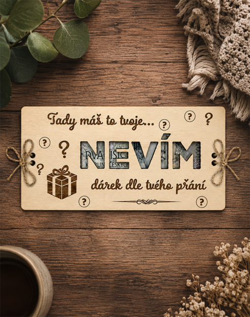 Dárková obálka na peníze – Tady máš to tvoje NEVÍM