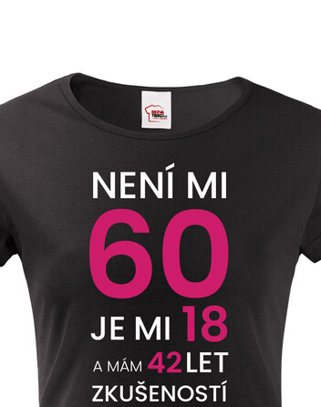Dámské tričko k 60. narozeninám