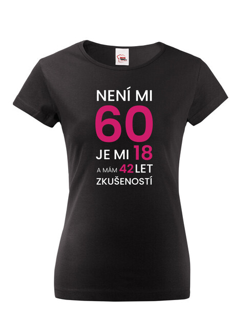 Dámské tričko k 60. narozeninám