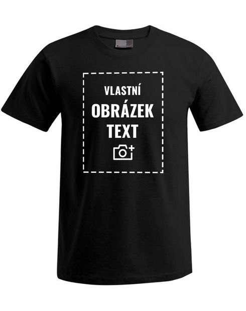Pánské tričko s krátkým rukávem Plus Size s vlastním potiskem