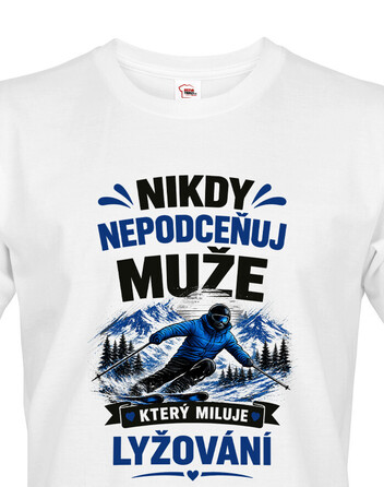 Pánské tričko Lyžař
