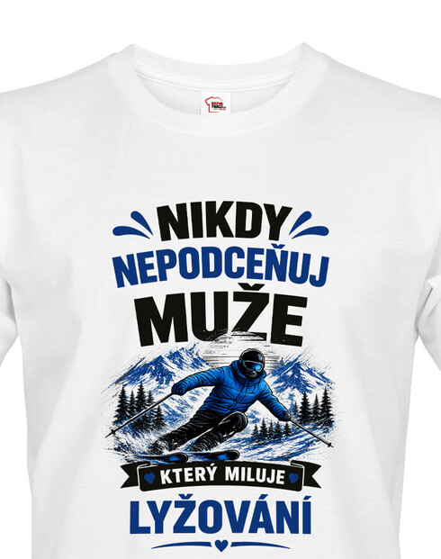 Pánské tričko Lyžař