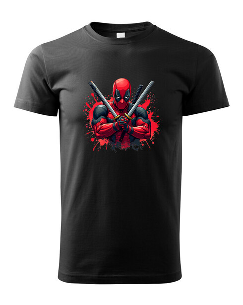 Dětské tričko DEADPOOL postoj s meči