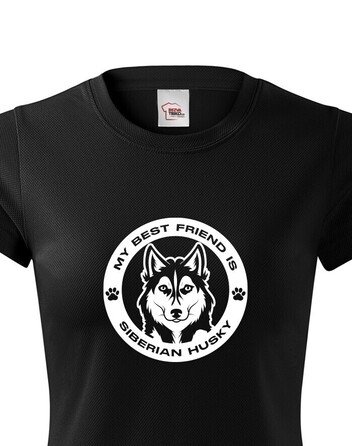 Dámské funkční tričko Husky kulatý motiv