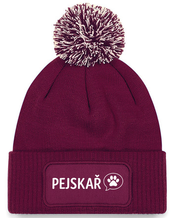 Pletená čepice s bambulí pro pejskaře