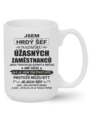 Keramický hrnek MAX Jsem hrdý šéf