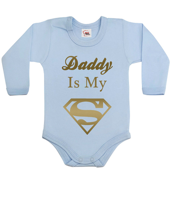 Body s potiskem Daddy is my Superhero