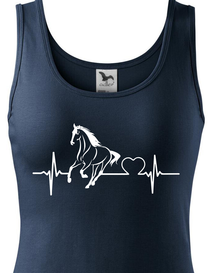 Dámské bavlněné tílko Tep a kůň