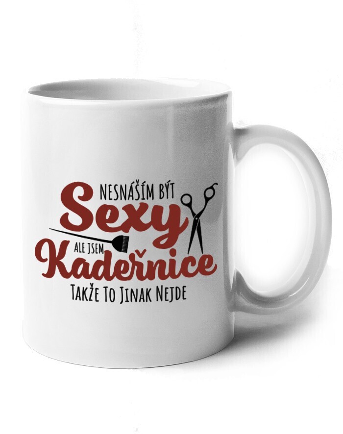 Keramický hrnek Hrnek Sexy kadeřnice
